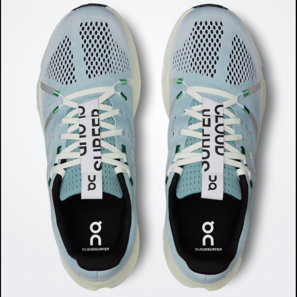 Women’s ON Cloudsurfer Running Sneakers Size 9 Mineral Aloe